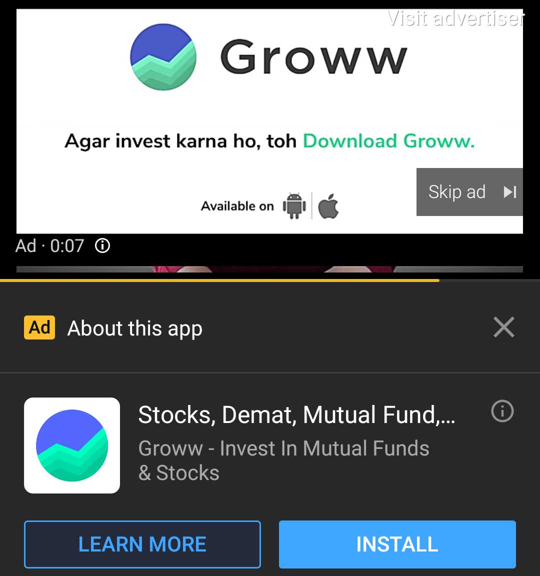 Youtube Skippable In-Stream Ads Aar Kay Ad
