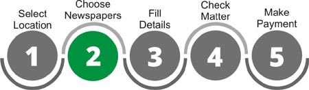 Name Change Ad Booking Step 2